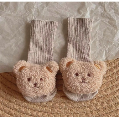 Носочки нарядные 0-12 мес #36 Мишка Тедди (Бежевые)