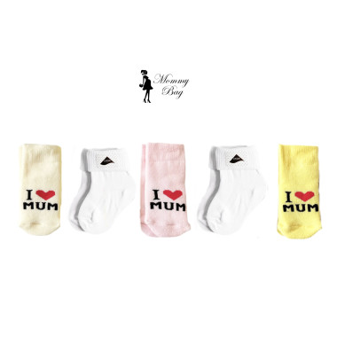 Носочки Mommy Bag 0-12 мес 5 пар №82 (махра) (размер 10) 