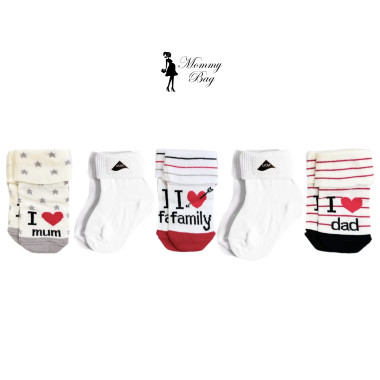 Носочки Mommy Bag 0-12 мес 5 пар №81 Limited (размер 10) 