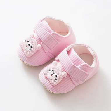 Тапочки-пинетки антискользящие 0-12 мес (р.18-21) №2 Розовые (размер стельки 11.5 см)