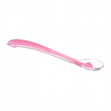 Ложечка силиконовая BabyOno Baby’s Smile Розовая