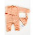 Слипик (человечек) + шапочка Baby body Персиковый р.56