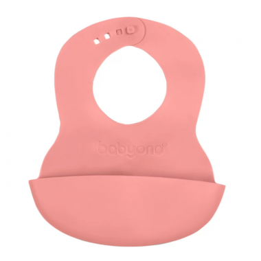 Нагрудник мягкий с регулируемой застежкой Розовый BabyOno