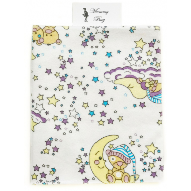 Фланелевая пеленка байковая с начесом Мишка на Луне # 8