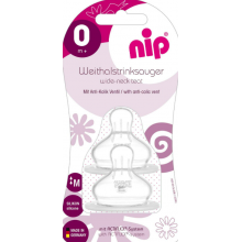Соски ортодонтическая силик., Nip, антиколиковая, L быстр. поток, 6+ мес, 2 шт