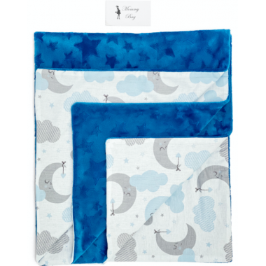 Плед с плюшем Луна №15