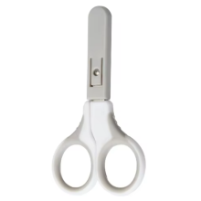 Безопасные детские ножницы с колпачком Mommy Bag, серые