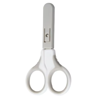 Безопасные детские ножницы с колпачком Mommy Bag, серые