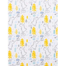 Фланелевая пеленка 110х90см Динозаврики в лесу #2 (байка) Фланелевая пеленка 110х90см Динозаврики в лесу #2 (байка)