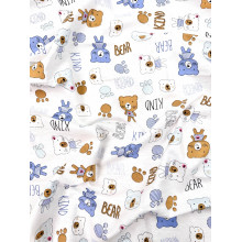 Фланелевая пеленка 110х90см Медвежата #1 (байка) Фланелевая пеленка 110х90см Медвежата #1 (байка)