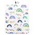 Фланелевая пеленка 110х90см Радуги #21 (байка)
