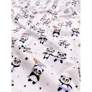 Фланелевая пеленка 110х90см Голубые Панды #5