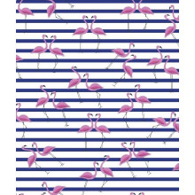 Фланелевая пеленка байковая #16 Фламинго розовый