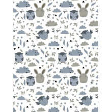 Фланелевая пеленка 110х90см Зайчики и совы #27 (байка) Фланелевая пеленка 110х90см Зайчики и совы #27 (байка)