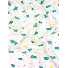 Фланелевая пеленка 110х90 см Облачка #3 (байка) Фланелевая пеленка 110х90 см Облачка #3 (байка)