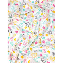 Фланелевая пеленка 110х90 см Диаманты #7 (байка) Фланелевая пеленка 110х90 см Диаманты #7 (байка)