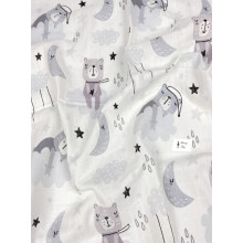 Муслиновая пеленка 100х80 см Мишки на Луне #18