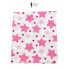 Пеленка ситец 110х100 см Розовые звездочки #18