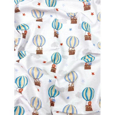 Муслиновая пеленка 120х120 см Воздушные шары #28