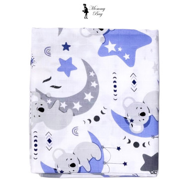 Муслиновая пеленка 100х80 см Коала на луне #36