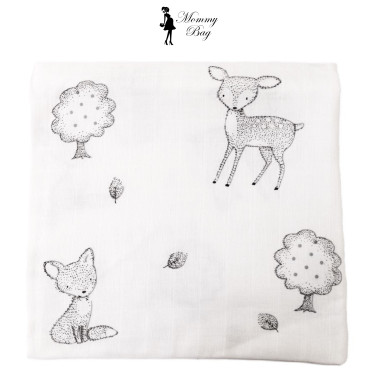 Муслиновая пеленка 100х80 см Оленёнок #27