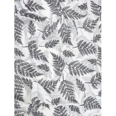 Муслиновая пеленка 100х80 см Листья папоротника #30