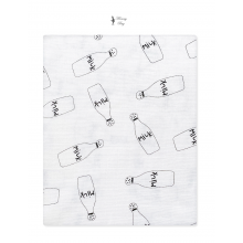 Муслиновая пеленка 100х80 см Молоко Milk #1