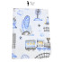 Непромокаемая пеленка многоразовая  100×70 см Паровозики #33