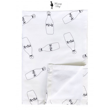 Непромокаемая пеленка многоразовая 100×70 см Молоко Milk #20