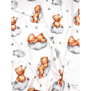 Непромокаемая пеленка многоразовая 100×70 см Мишки на облаках #16