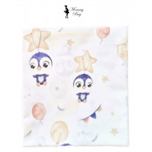 Непромокаемая пеленка многоразовая Пингвинчики #19 Непромокаемая пеленка многоразовая Пингвинчики #19