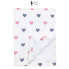 Непромокаемая пеленка многоразовая 100×70 см Сердечки серо-розовые #25