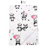 Непромокаемая пеленка многоразовая 100×70 см Панды розовые #26