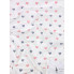 Непромокаемая пеленка многоразовая 100×70 см Сердечки серо-розовые #25