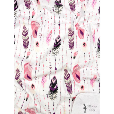 Непромокаемая пеленка многоразовая Ловец снов с перьями #1