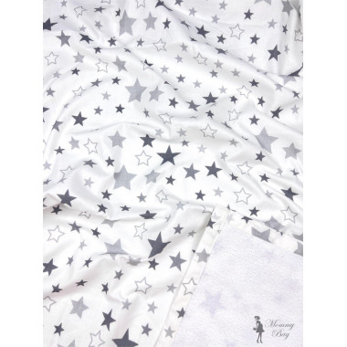Непромокаемая пеленка многоразовая Звездочки серые #6