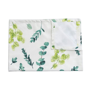 Непромокаемая пеленка многоразовая Эвкалипт #39