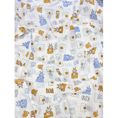 Пеленка ситец 110х100 см Мишка Тедди #11