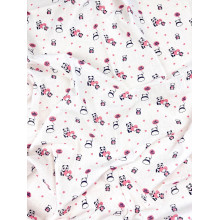 Пеленка ситец 110х100 см Панды розовые #14 Пеленка ситец 110х100 см Панды розовые #14