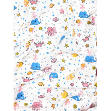 Пеленка ситец 110х100 см Морские друзья #2 Пеленка ситец 110х100 см Морские друзья #2