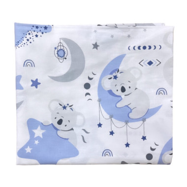 Пеленка ситец 110х100 см Коала на луне #30