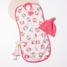 Евро пеленка кокон на молнии с шапочкой Кексики (интерлок) №15 (0 – 6 мес) Евро пеленка кокон на молнии с шапочкой Кексики (интерлок) №15 (0 – 6 мес)