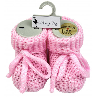 Пинетки-топики для новорожденных 0-12 мес Розовые