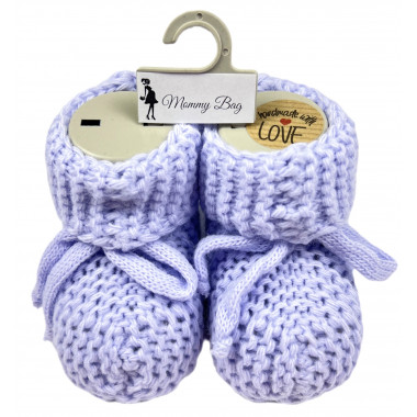 Пинетки-топики для новорожденных 0-12 мес Синие