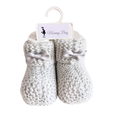 Пинетки-топики для новорожденных 0-12 мес Серые