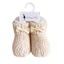 Пинетки-топики для новорожденных 0-12 мес Бежевые