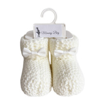 Пинетки-топики для новорожденных 0-12 мес Молочные