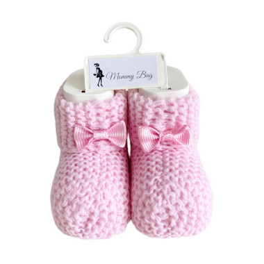 Пинетки-топики для новорожденных 0-12 мес Розовые