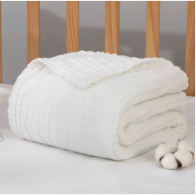 Плед муслиновый 120х100 см Молочный (NEW!)