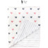 Плед 100х80 см Mommy Bag №6 Сердечки розово-серые
